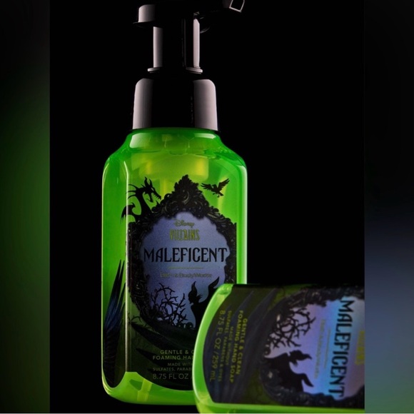 BATH & BODY WORKS Disney Maleficent Foaming Hand Soap-Bundle of 2 SOLD OUT!! NEW - Picture 5 of 7